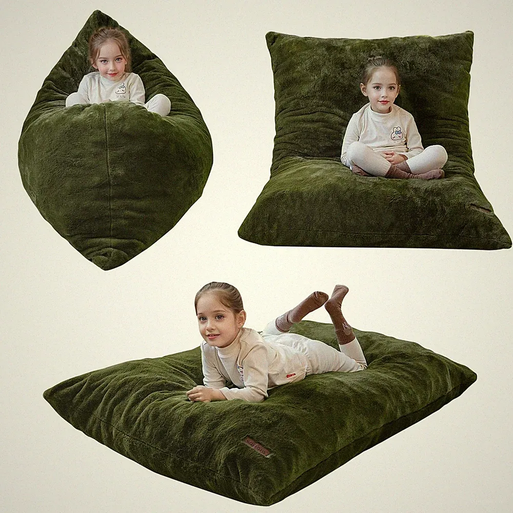 Kids Bean Bag Chair Bed Convertible Floor Sofa